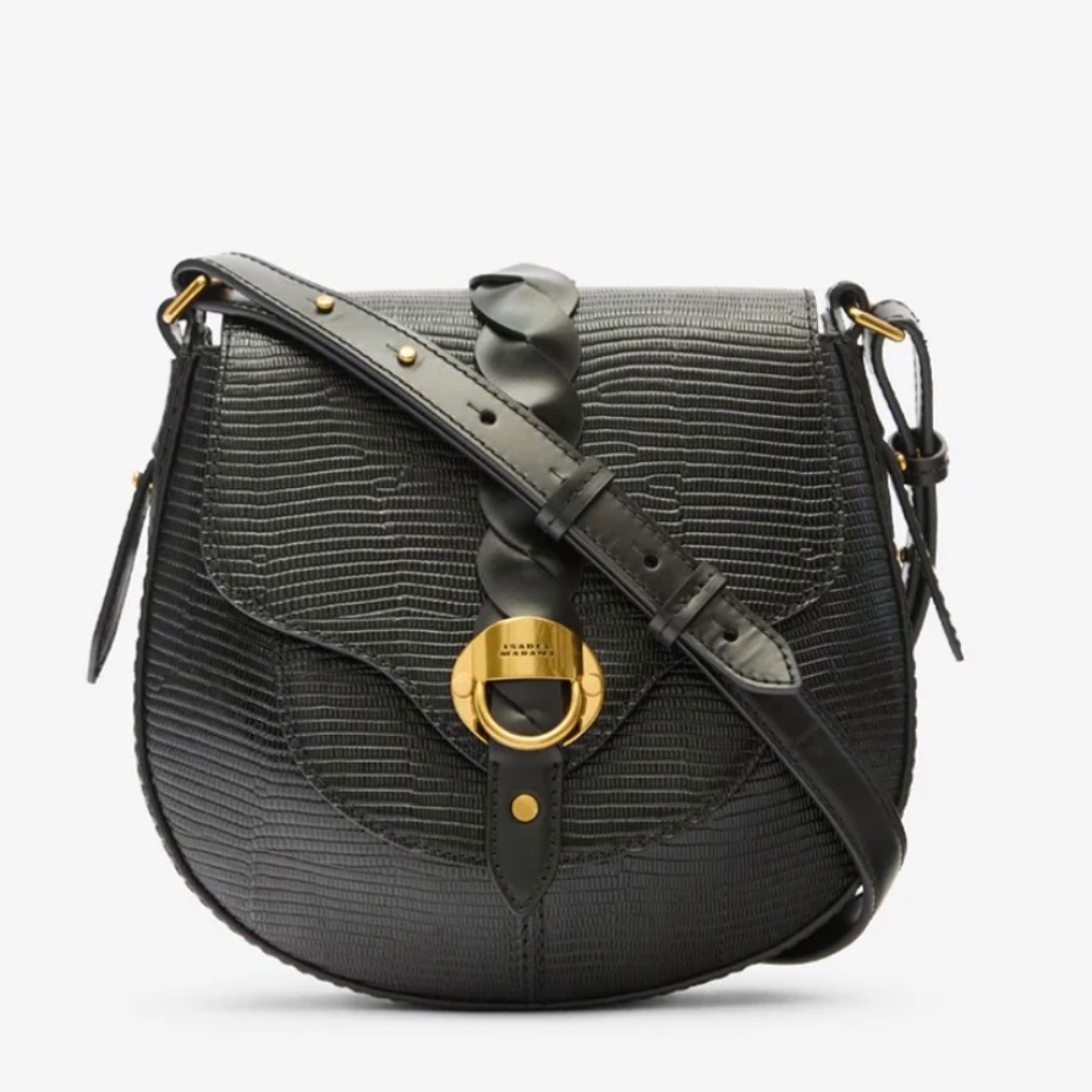 Isabel Marant Altay small black python effect bag… - image 1